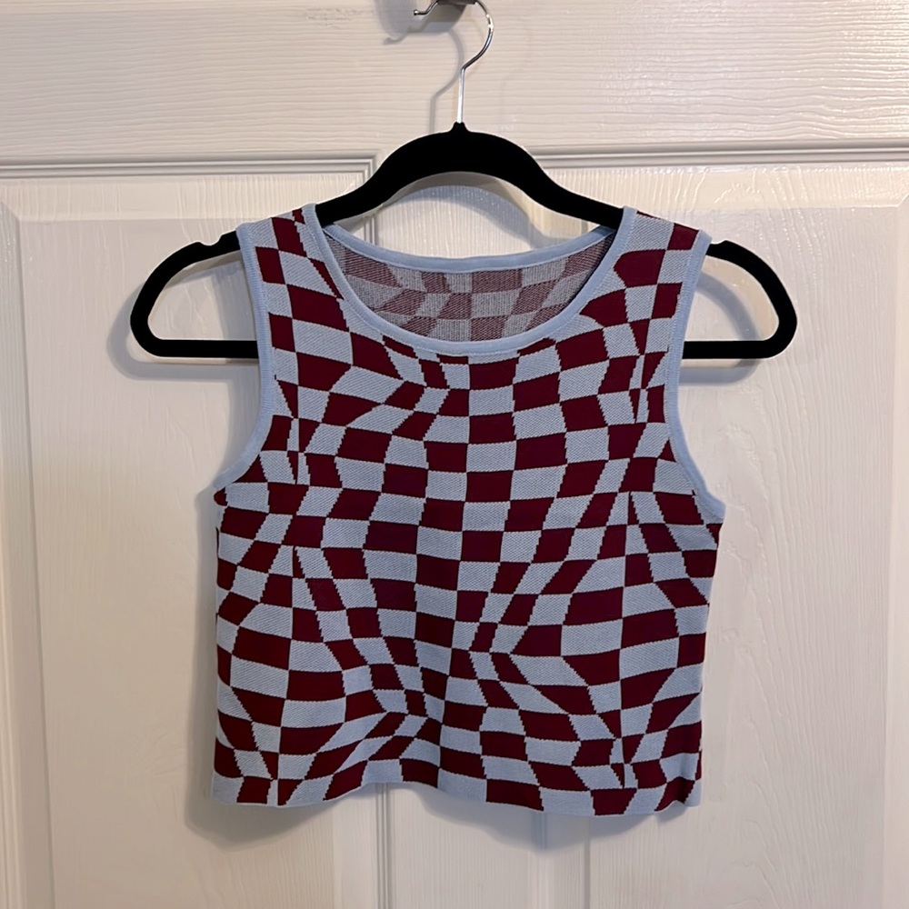 Crop knit tank